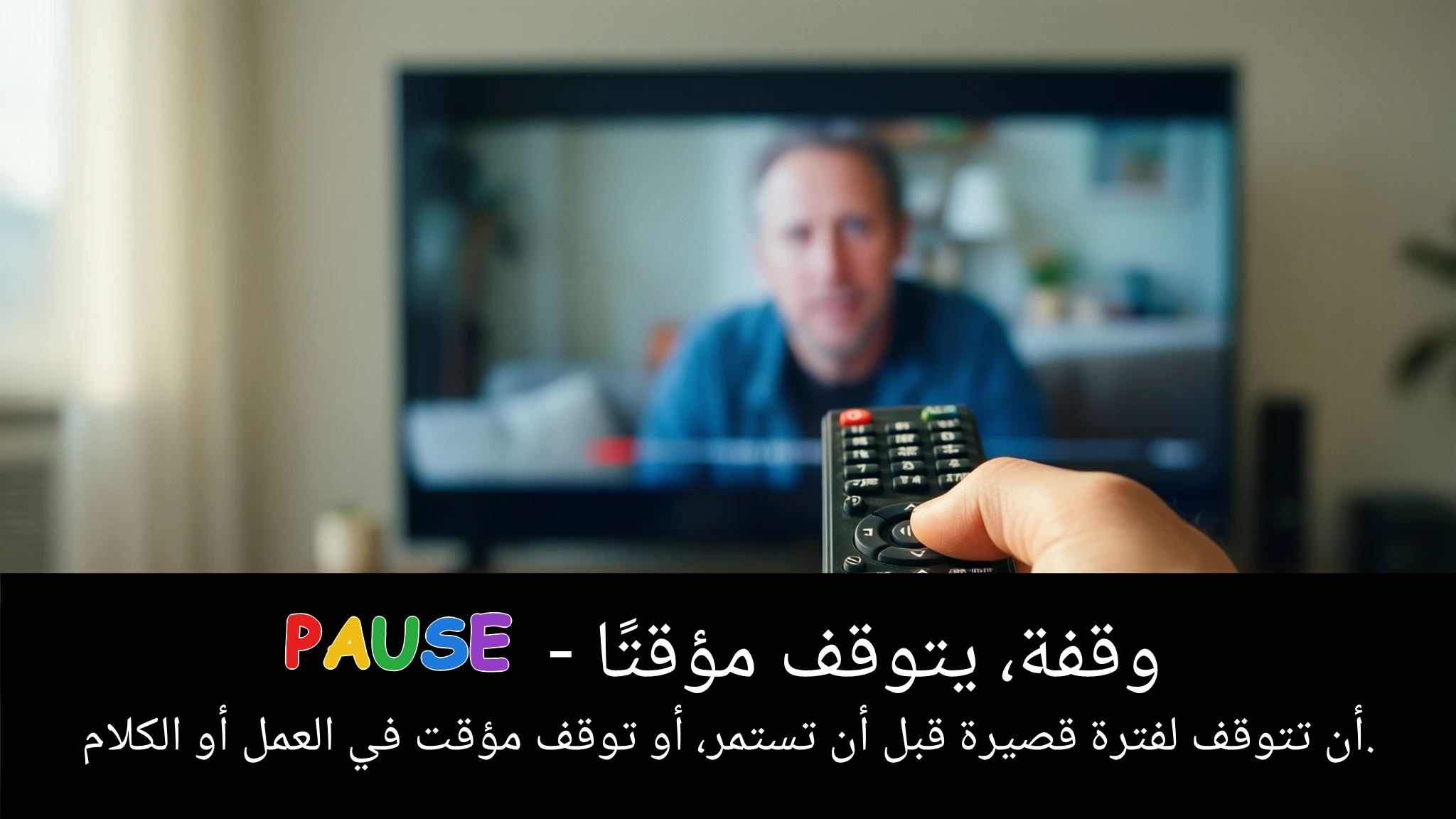 Arabic Illustration for pause